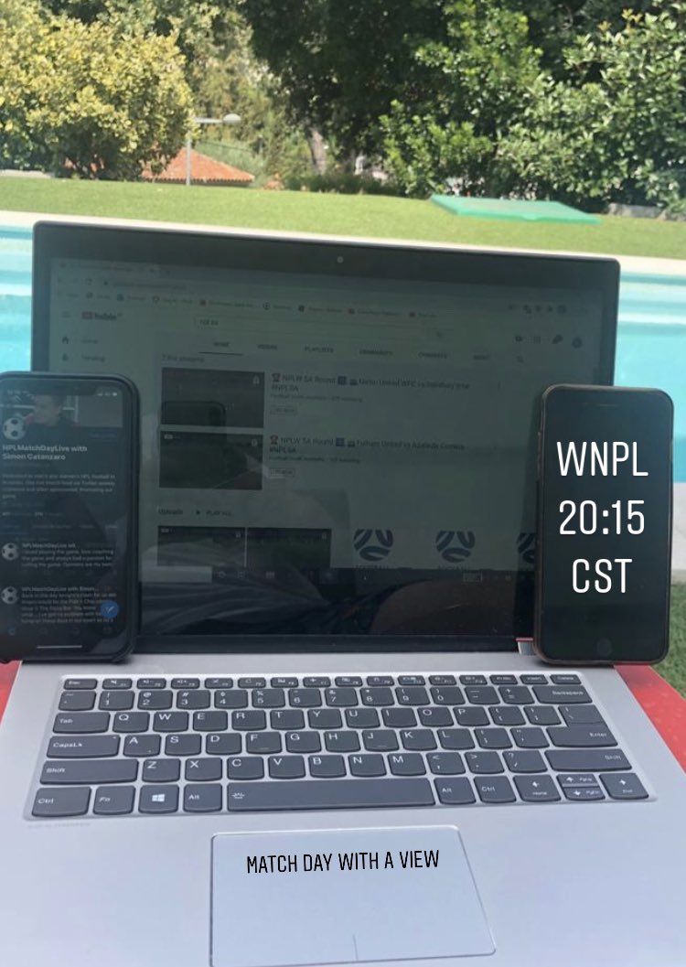 NPLMatchDayLive's tweet photo. Today’s WNPL match day blockbuster between @WestAdelaideSC and @AdelaideCityFC from a location you’d rather be ☀️🌍 #HellasCity #OriginalRivalry #PromotingOurGame https://t.co/ihdDNz9g8y