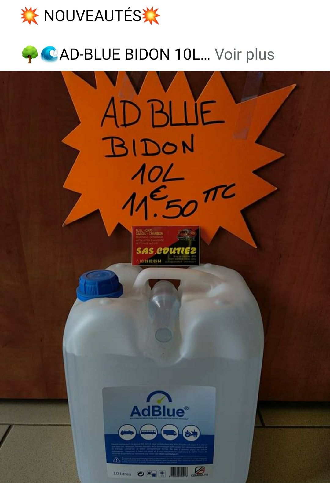 Bidon 10 litres AdBlue® – Combulys