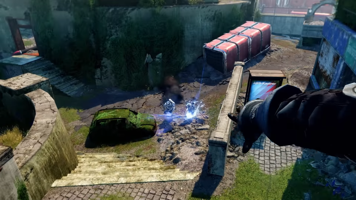 This throwing knife bounces through targets and can freeze them. The first hit applies a slow debuff and the second one creates an ice cocoon. Is this an era of CC or is this just a death animation instead of a rag-doll?