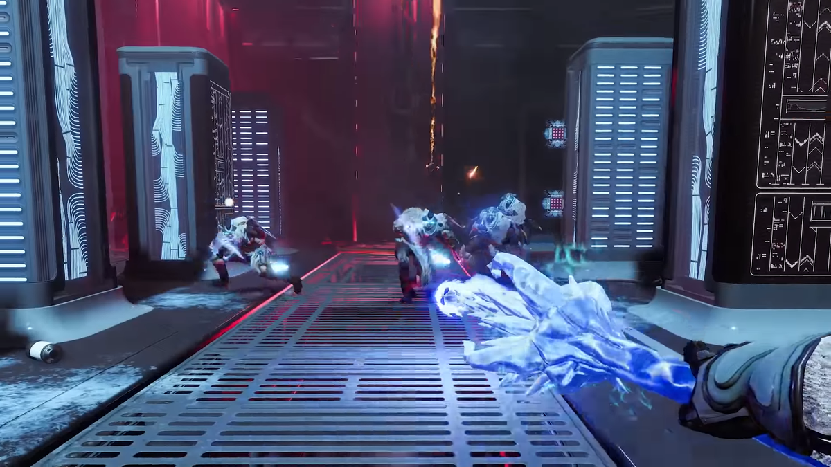 The next shot is inside the Deep Stone Crypt. We can see Fallen (so make sure you get those Fallen mods from SotP). This appears to be the same room from the Bungie site. We probably won't know much more until it releases.