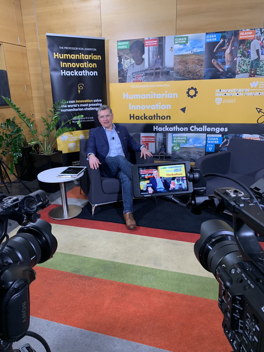 jashleyb's tweet photo. Mel and Tennille hacked the lobby to host a livestreaming #HumanitarianInnovationHackathon.  Wonderful enthusiasm from Gen-TikTok innovators! https://t.co/AHp5k7ST41