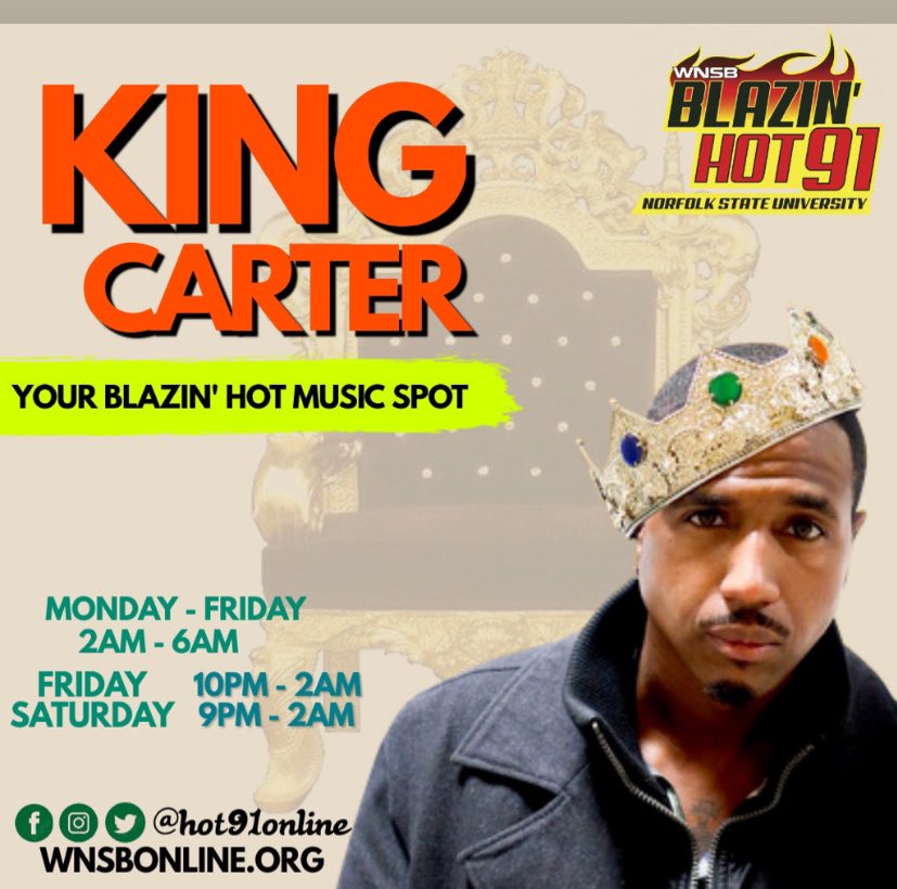 Hot91Online's tweet photo. Check out our weekly lineup. We have the best hosts on radio. #wnsbblazin #hot91online #757community https://t.co/bQB08cEuyK
