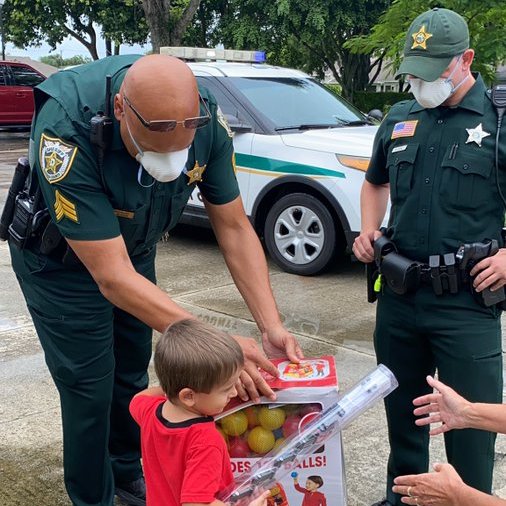 PBCountySheriff's tweet photo. We heard it was someone's birthday!

Hunter turns 4 years old and we wanted to give him a memorable experience! #KindnessMatters https://t.co/B6TuTwF1WE