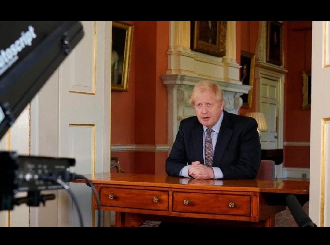 This table was fleeing through some double doors when Johnson pinned it down right there and addressed the nation on it