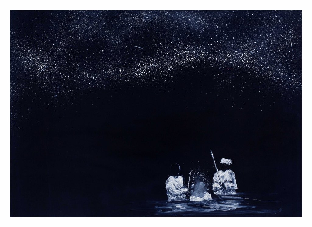 Themba1's tweet photo. New work #baptism #monoprint #printmaking #art #contemporaryart #2020 #stars #mazenzela #collective https://t.co/YFPZoLn3Te