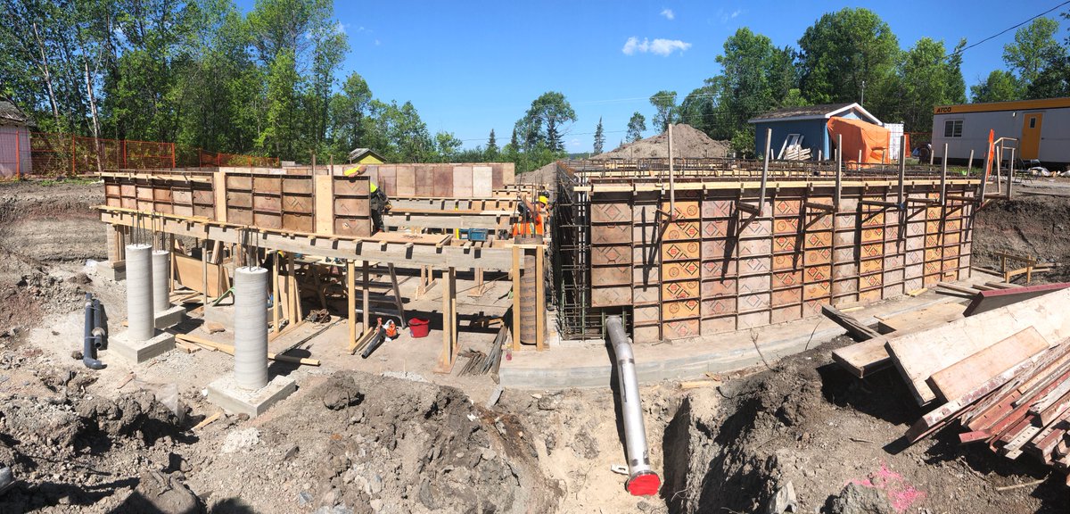 PenncoConst's tweet photo. Penn-co is constructing a water treatment plant in the community of Regina Bay. We have just completed the top slab for the water treatment plant, which puts this project ahead of schedule. #BuildingConfidenceThroughPerformance #ProjectUpdate https://t.co/RkE00e3b0w