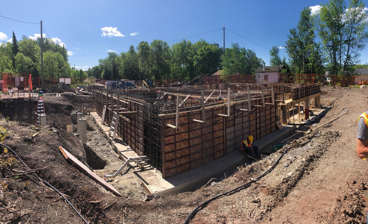 PenncoConst's tweet photo. Penn-co is constructing a water treatment plant in the community of Regina Bay. We have just completed the top slab for the water treatment plant, which puts this project ahead of schedule. #BuildingConfidenceThroughPerformance #ProjectUpdate https://t.co/RkE00e3b0w