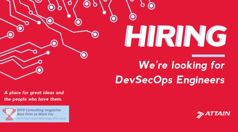 AttainLLC's tweet image. Are you passionate about creating transformative modernization solutions? We have openings for 100% remote DevSecOps Engineers to optimize the development process with a focus on full automation.
To join #AttainLLC, apply now: lnkd.in/dNb5_B6
#DevSecOpsJobs #WorkRemotely