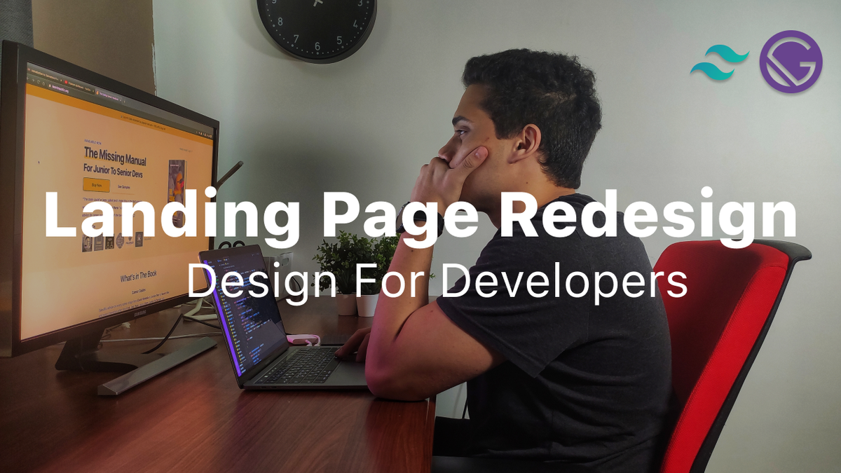 thisismahmoud's tweet photo. The First YouTube video of the channel is LIVE. 🚀🔥

If you're a developer and you struggle with design, then this video is for you.

I go over how I improved the landing page of @Coding_Career, @swyx 's book. Built using @GatsbyJS and @tailwindcss.

👇

https://t.co/QGsUkMZtaB https://t.co/A3XwL8XyfF