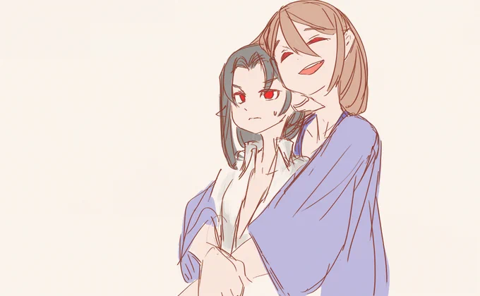 こういう楽しそうなの好きだしよく描くんだけど描いてる人は日常でカスハラとか平気で受けてるしめんどい人に陰口叩かれてる。 