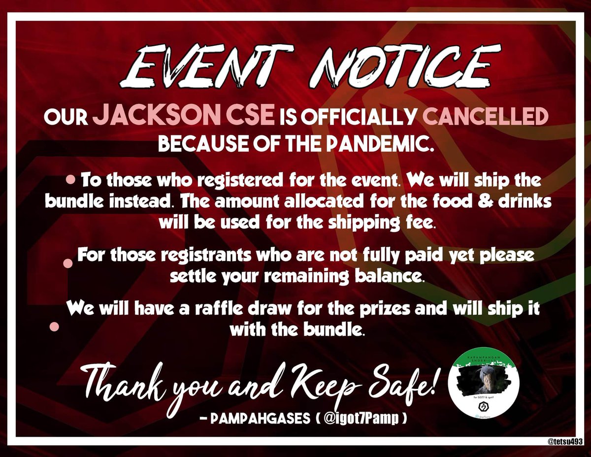 igot7Pamp's tweet photo. [EVENT NOTICE]

 #MakingHistoryWithJackson_PartyPH https://t.co/GAVQ7fR71b