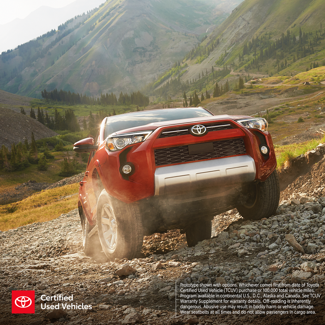 ClasToyota's tweet photo. Dear Explorers, Every Certified Used Toyota comes with a 7-Year/100,000-Mile Limited Powertrain Warranty. https://t.co/ci5lEkfo7D https://t.co/Kb1ER5bKHx