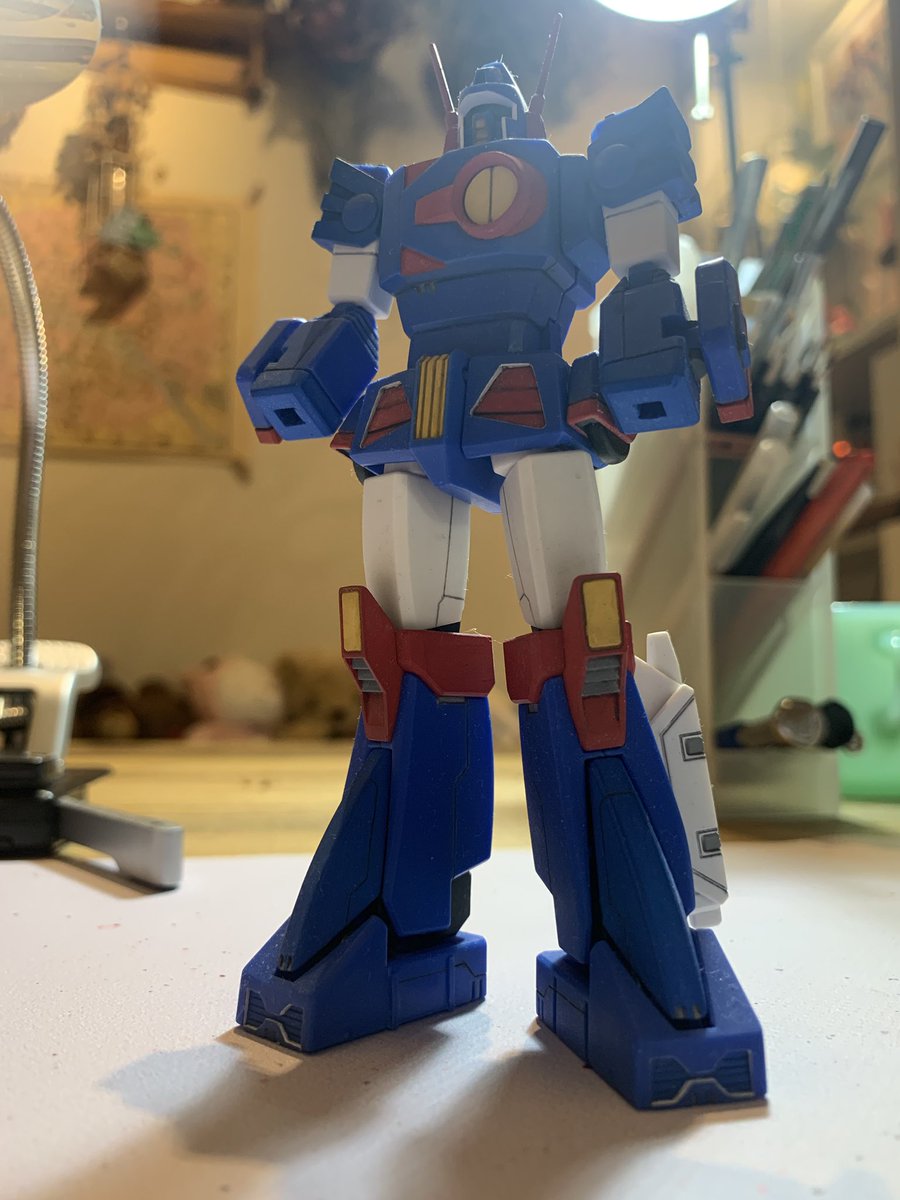 Mackey_Lv1's tweet photo. もう少しで完成。アクリジョンのベースカラーそのままでも好みの色だ。 https://t.co/hGNmzYTVpY