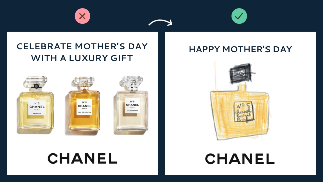 5/ Real is humanFor Mother's Day this year Chanel asked employees' kids to draw products.