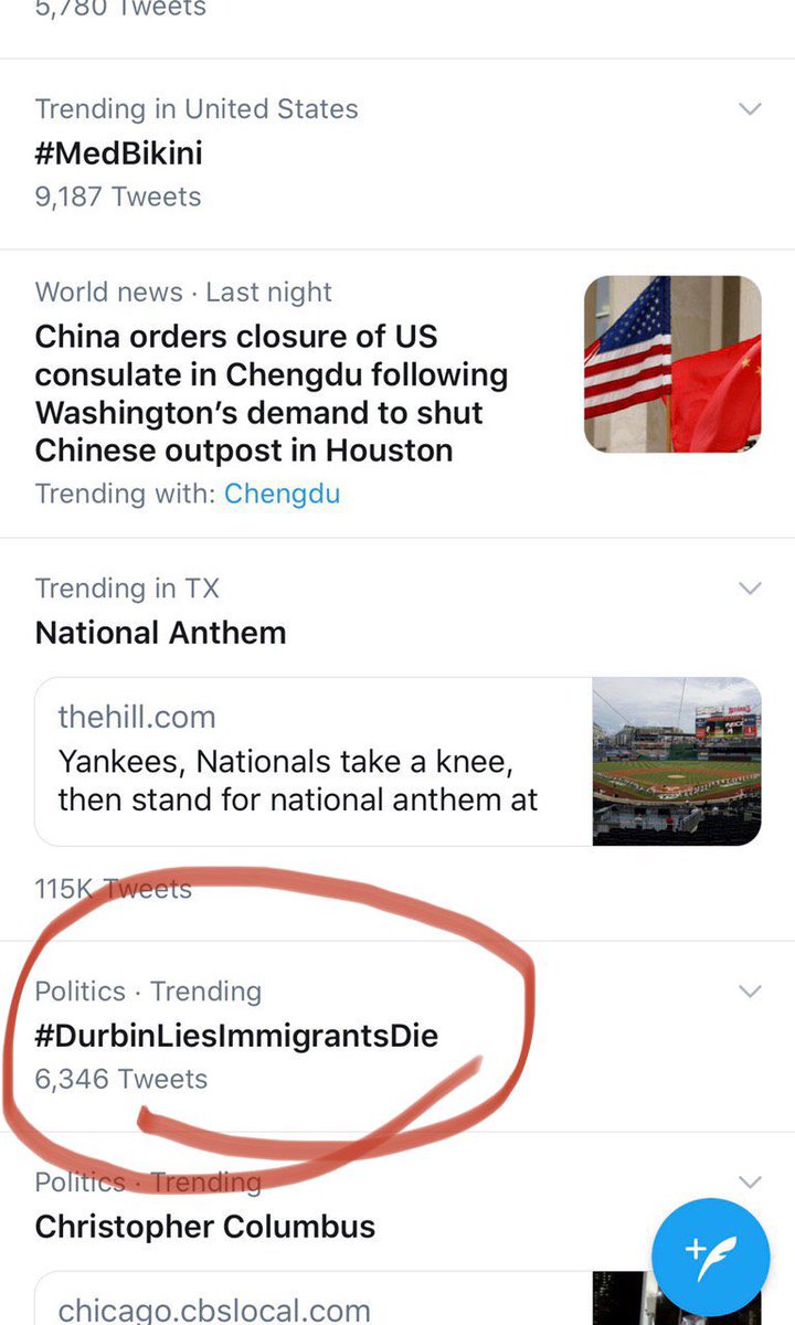 immivoice's tweet photo. #DurbinLiesImmigrantsDie is starting to trend.

Support the effort by using the hashtag &amp; telling EVERYONE that @SenatorDurbin is a racist who continues to block #S386 - The Fairness for High Skilled Immigrants Act, because he opposes equality.

More at https://t.co/jiF0kMbZ1P https://t.co/VVa84nnjnQ
