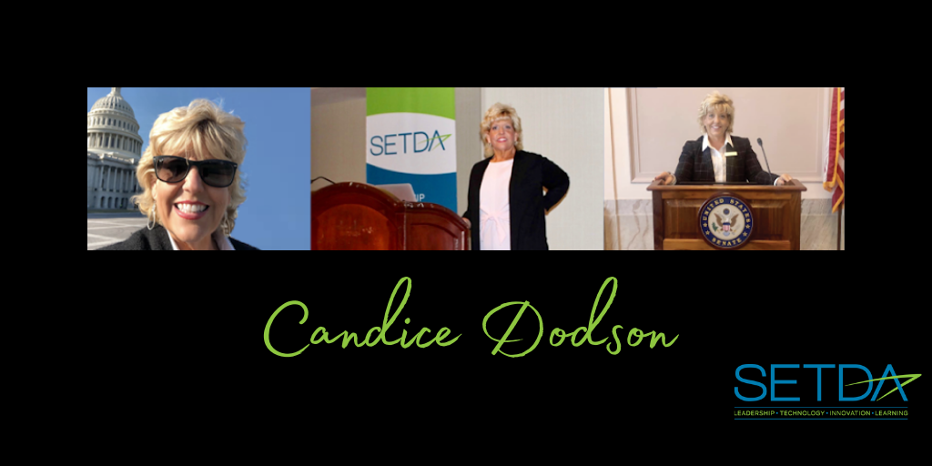SETDA's tweet photo. SETDA’s board of directors, members and staff are mourning the sudden and tragic loss of our dynamic and dedicated Executive Director, Candice Dodson @candicedodson. https://t.co/3QSxpwThlC https://t.co/iD3jCGd7eS