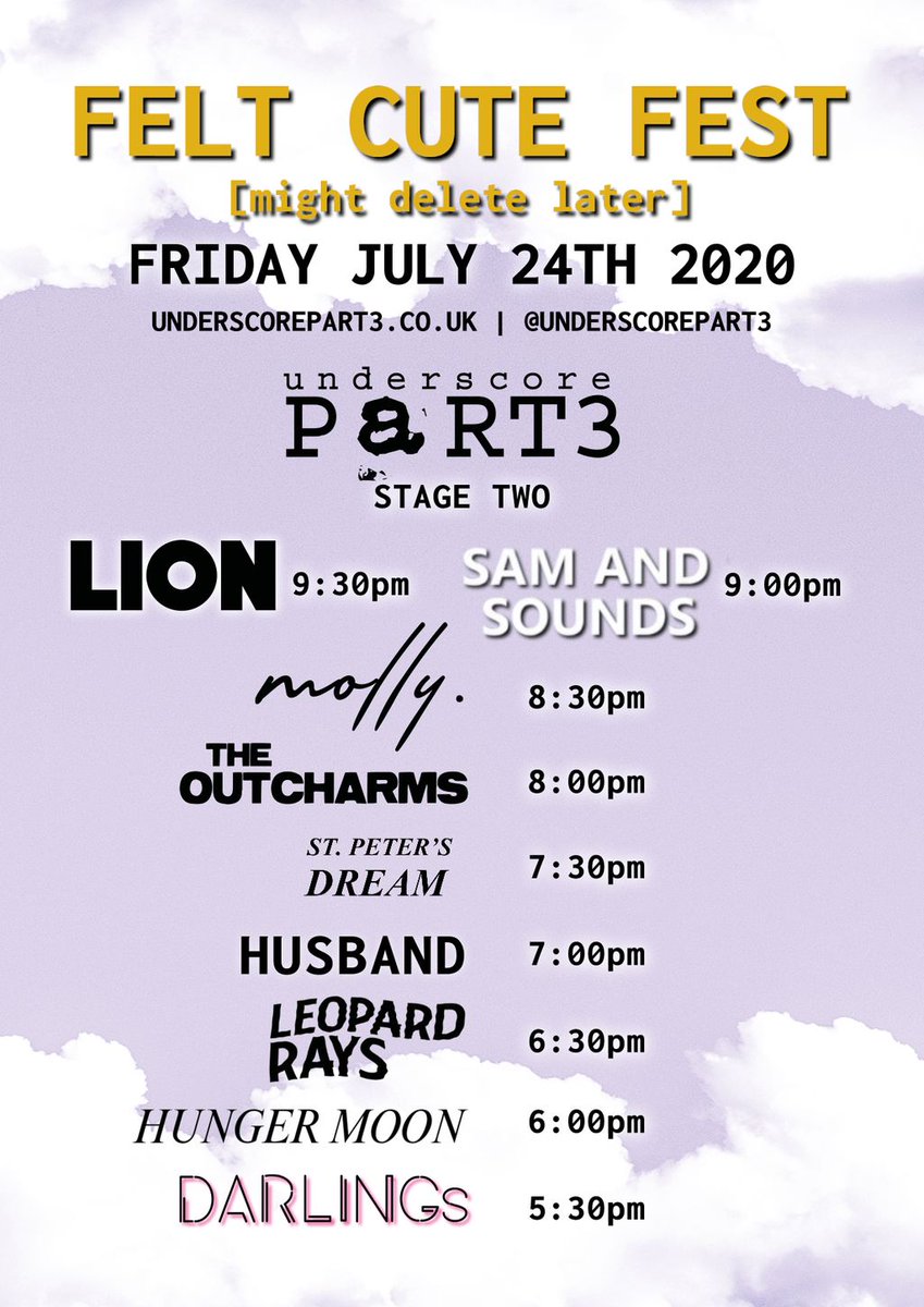 Tonight from 5.30PM UK time, catch <a href="/RedRumClub/">Red Rum Club</a> @RESPONSmusic <a href="/Lunablueofficia/">Luna Blue</a> <a href="/MyriadBandUK/">Myriad</a> <a href="/MUNKYtheBAND/">MUNKY</a> <a href="/birdshoesmusic/">B I R D  S H O E S</a> @SNAYX_UK @iamlionofficial <a href="/samandsounds1/">boi47784233</a> @Mollydotmusic <a href="/theoutcharms/">The Outcharms</a> <a href="/stpetersdream/">St. Peter's Dream</a> <a href="/hungermoonmusic/">Hunger Moon</a>