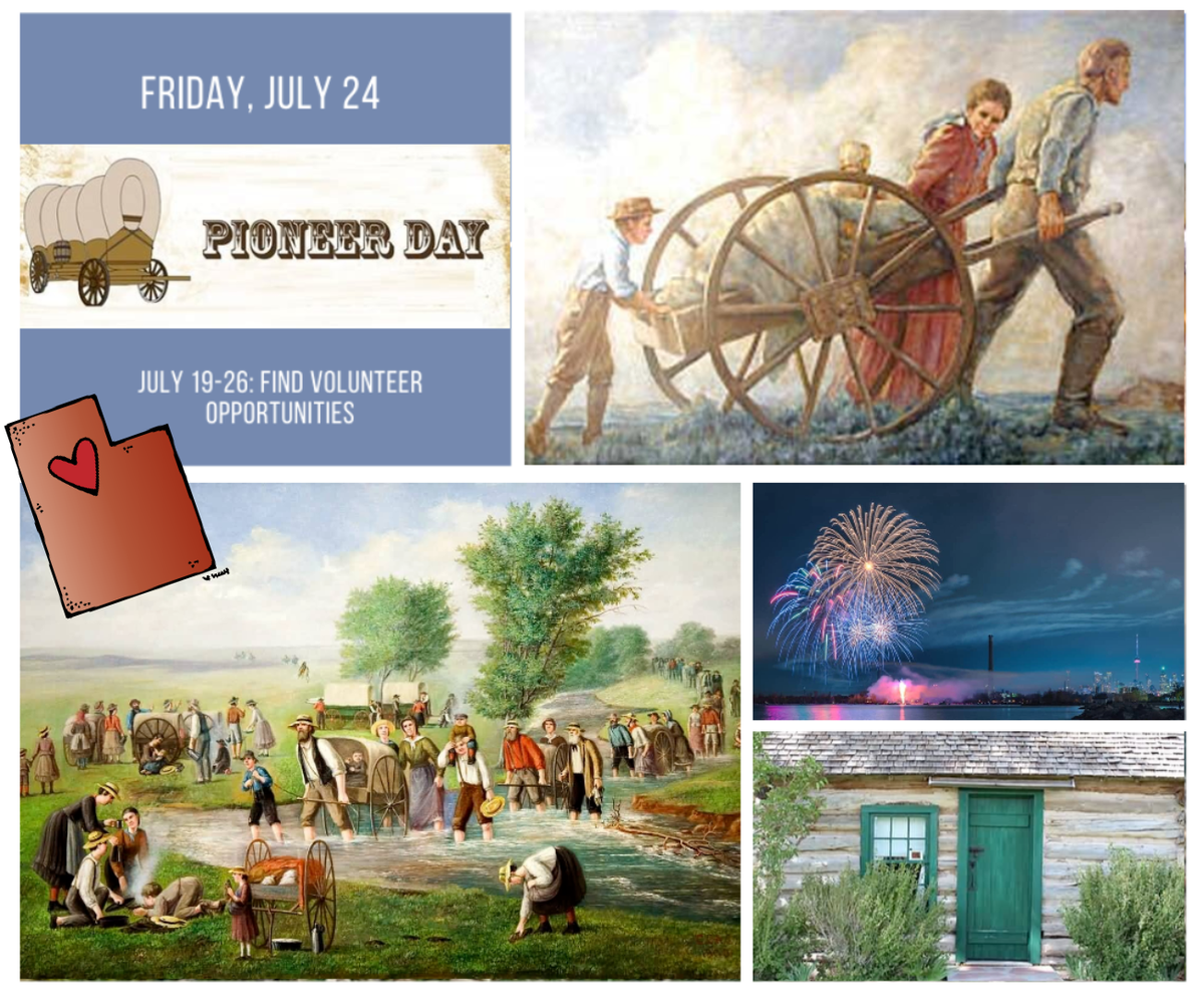 Happy Pioneer Day!

Due to covid this is already a different kind of Pioneer Day. Start a new Pioneer Day tradition of honoring Utah's heritage by looking around your own neighborhood and finding a way to serve those closest to you.

#PioneerDay #serveyourneighbor #volunteer