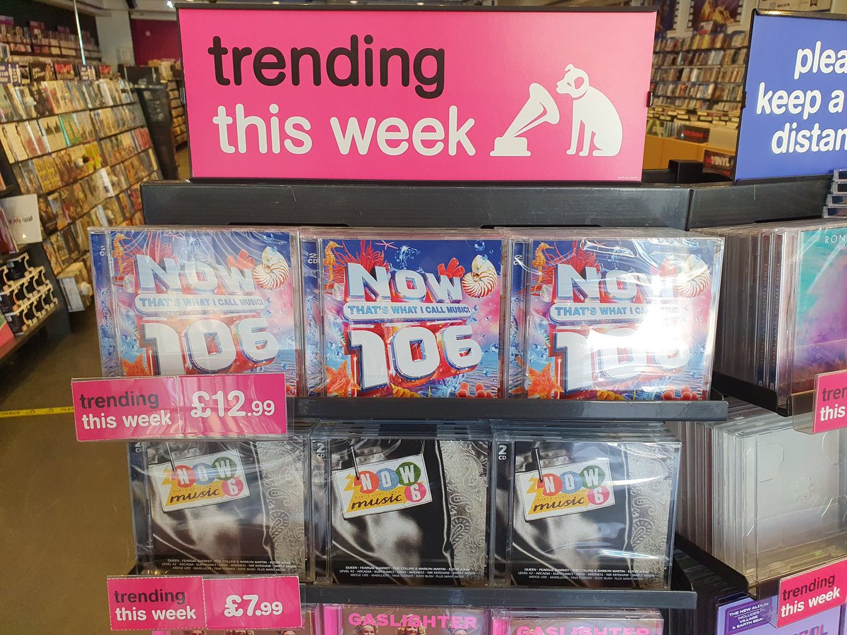 hmvHastings's tweet photo. It's #NewMusicFriday, and whether you want to keep up with the latest new music or fancy throwing it back to 1985, we have you covered with #NOW106 and #Now6! https://t.co/zfXLX1mAO5