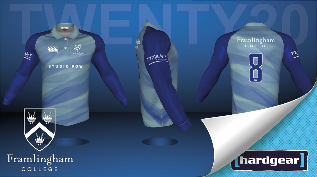 HardgearTW's tweet photo. Pleased to announce Framlingham College's new Twenty20 Cricket kit made exclusively by Canterbury and supplied by Hardgear. @HardgearTW @canterburyNZ @Fram_Sport @FramCollege @Studio_POW @titanmgs 

#WorldClassTeamwear
#CommittedToTheGame
#DareToDream https://t.co/c9jAexRQF7