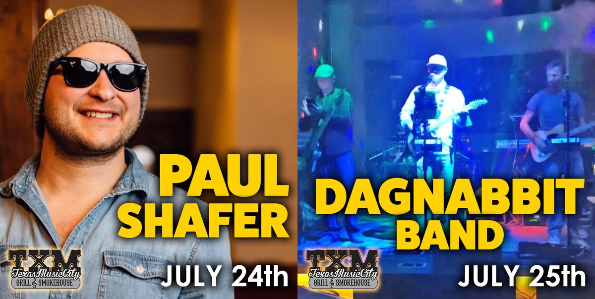 cannerylindale's tweet photo. 🎸LIVE MUSIC WEEKEND🎸 at Texas Music City Grill &amp; Smokehouse! Lineup Below 👇
🎼Tonight: #PaulShafer
🎼Saturday 17th: #DagnabbitBand
#TheCanneryLindale #TXM #livemusic #music #dance #nightlife #food #bar #show #songwriter #concert #liveperformance #liveshow #tour #drinks https://t.co/zl5Pv5x5vW