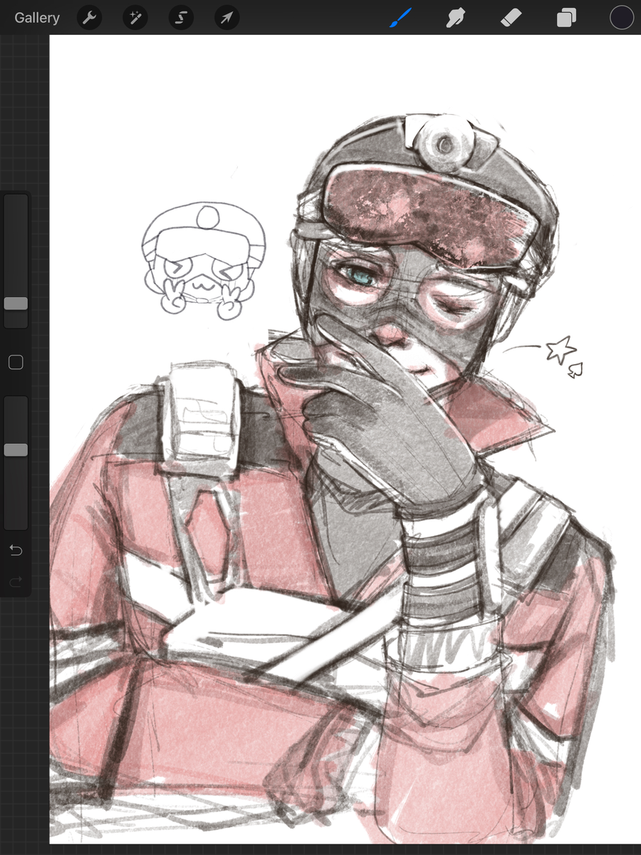 reikahime's tweet photo. quick ace sketch, ok back to farming!! #r6s https://t.co/kfjprlm4xb