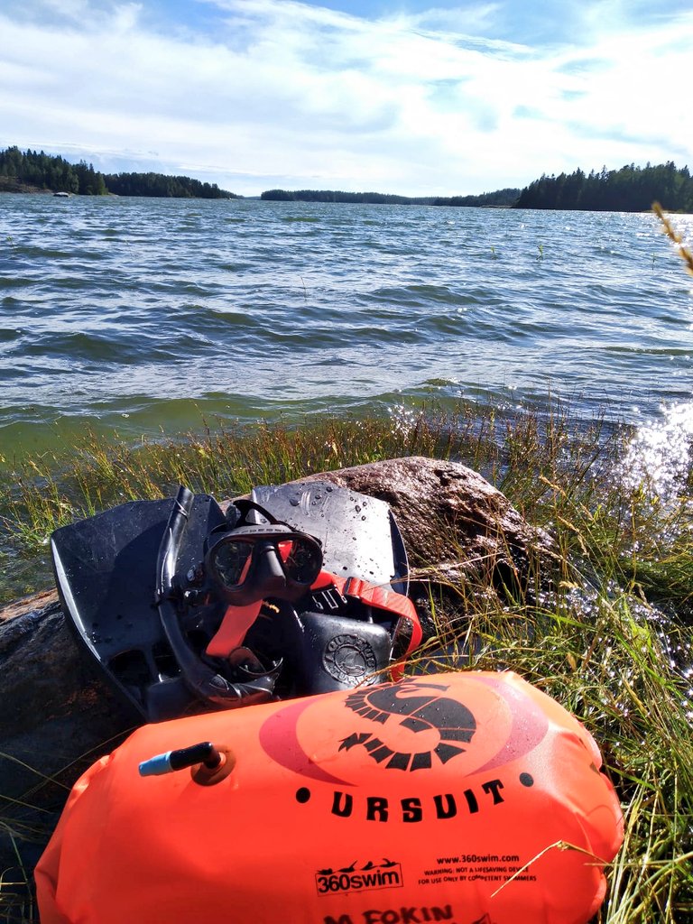 MichailFokin's tweet photo. The second best moments of the day... ❤️☀️🏊🌊🇫🇮 #archipelago #balticsea #swimming #snorkeling #aropec #cressi #speedo #ursuit #snappertuna #raseborg #raasepori #suomi #finland https://t.co/nmdN8c9A9W