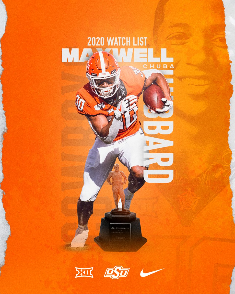 CowboyFB's tweet photo. There's only 1⃣ @Big12Conference school with two players on the watch list to be the college football player of the year.

(It's #okstate)

#GoPokes https://t.co/CmpZwttsD5