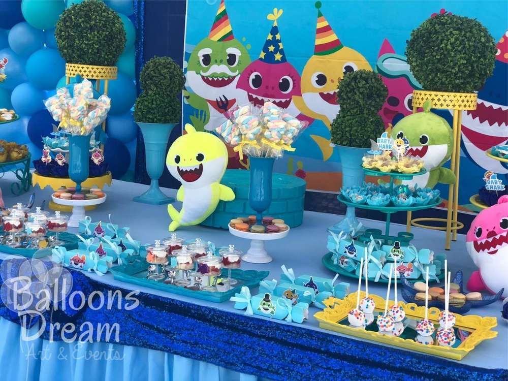 Catch My Party on X: Check out this fun Baby Shark birthday party