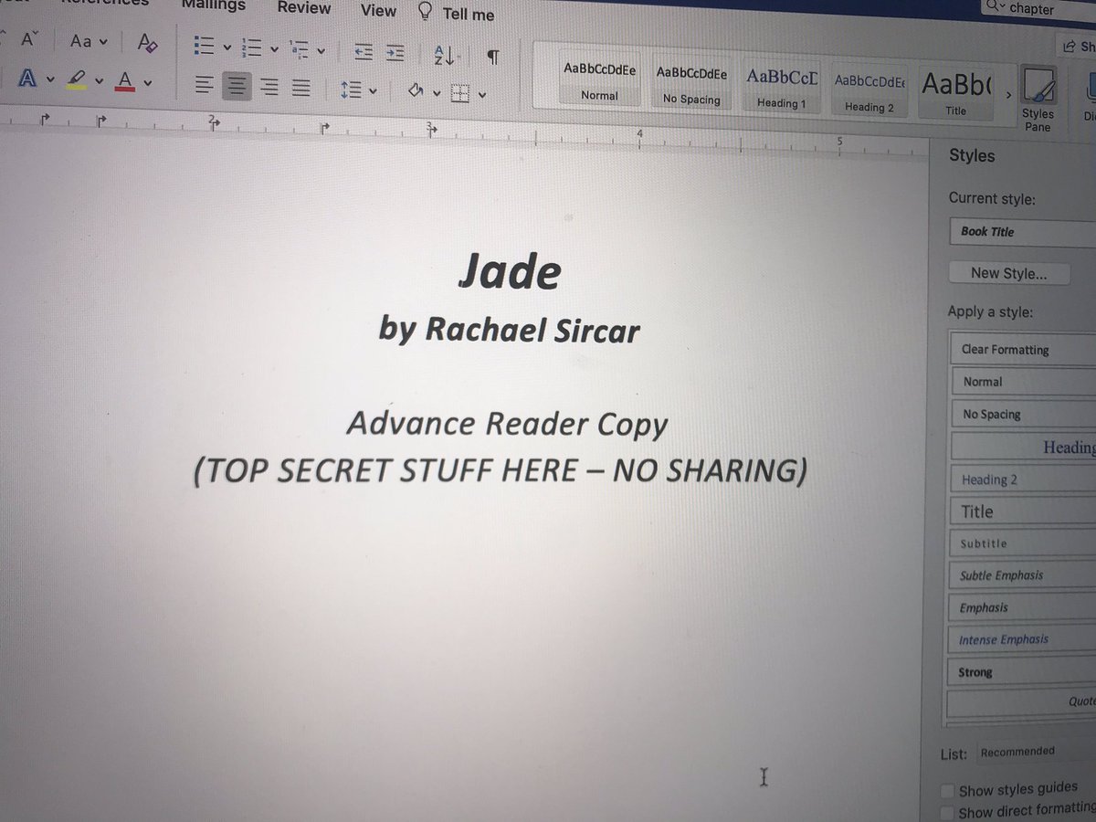 WriterRachael's tweet photo. This! ARC is done! I’m beyond excited. Cover reveal August 20. Release date September 20. #jadehue #thehuesisters #writerrachael https://t.co/h5cqLziOSz