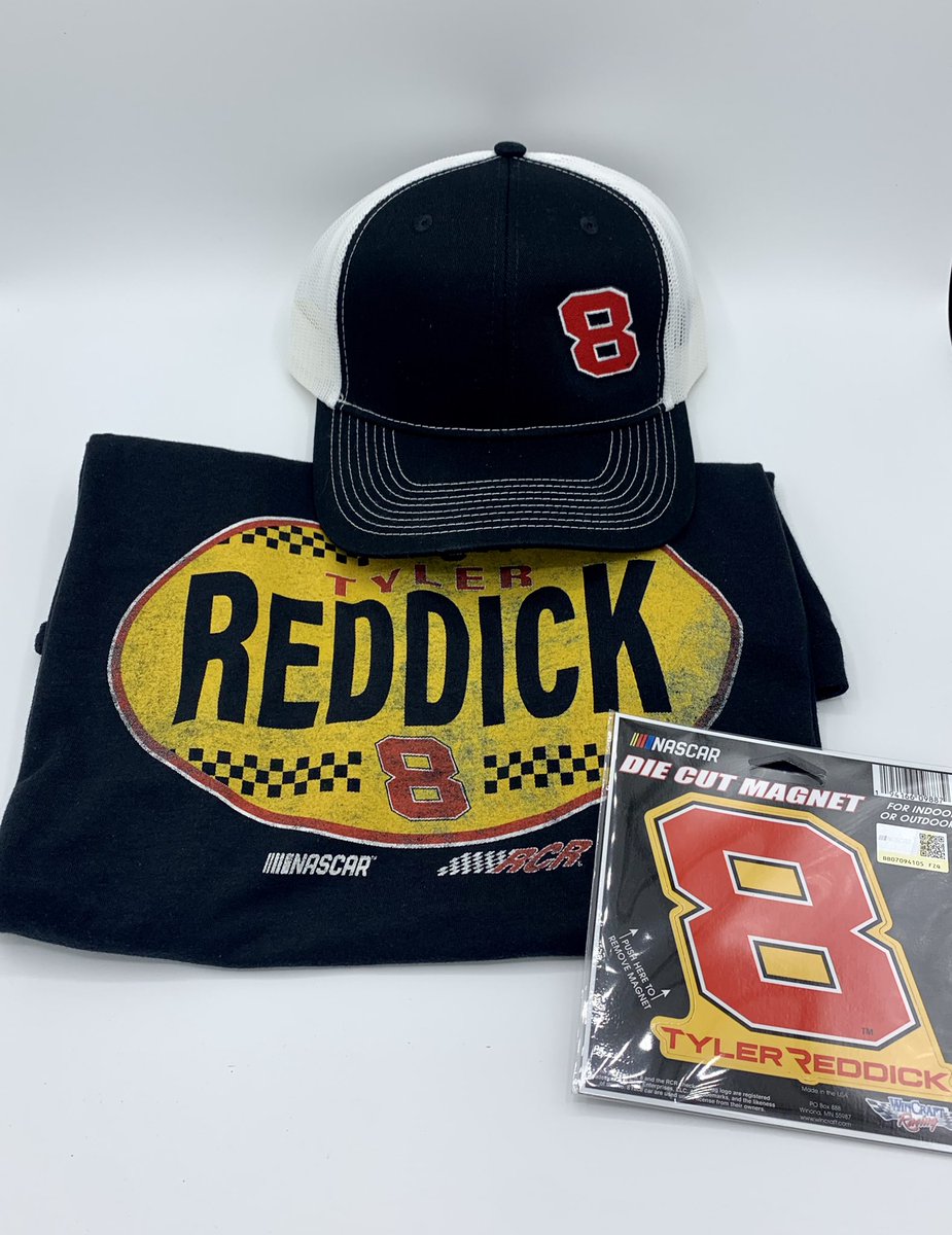 🚨 Giveaway 2/3: Tyler Reddick Fan Pack (your choice of t-shirt size)

Follow us &amp; RT to be entered. Winner picked at 2pm ET today!
