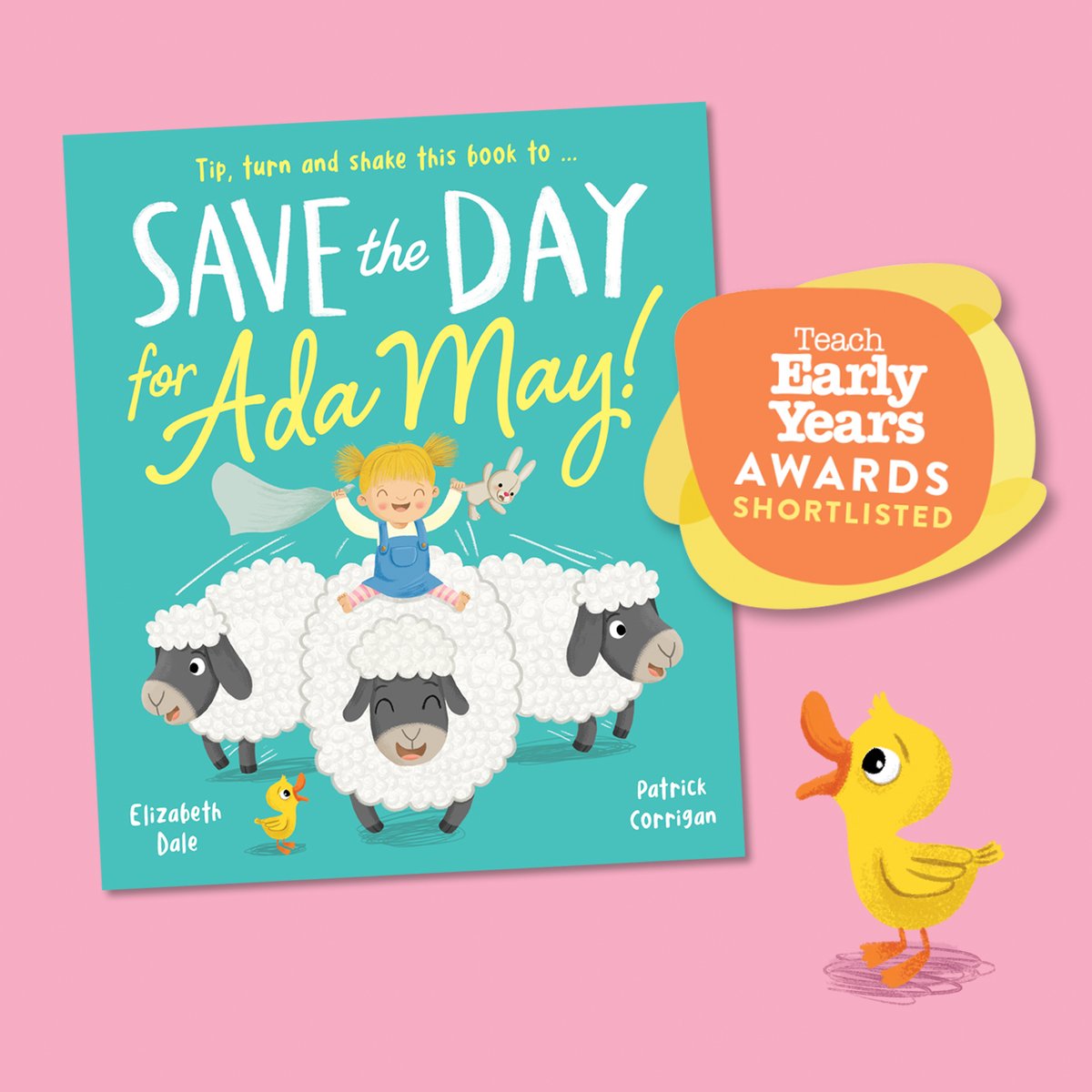 ImagineThatBook's tweet photo. We are delighted to announce that Save the Day for Ada May, written by @LizDaleAuthor has been shortlisted for a @TeachEarlyYrs Award 2020! 🌟
Read more here: https://t.co/ezauN5dpzK @WillowTreeBook https://t.co/cROY4ioqjo