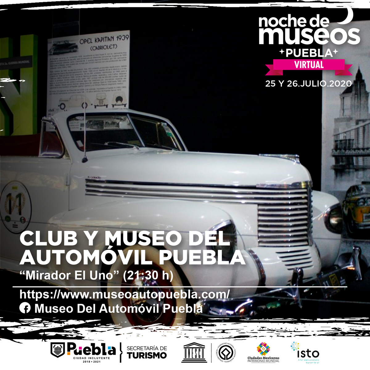 Noche_de_Museos's tweet photo. El próximo sábado 25 de julio #QuédateEnCasa y disfruta  #NocheDeMuseos ✨🖼️🏦

No te pierdas los especiales que prepararon 👨🏽👩🏻‍🦰👧🏻 👦 @MuseoViviente, @AutomovilPuebla @secretos_puebla y @Arbo_Terra 
 
Conéctate al Facebook de @VisitaPuebla: https://t.co/r8DJaDlrEf https://t.co/MGn7lv4x9n