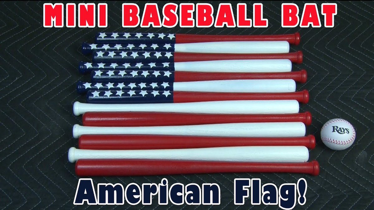 Just in time for Major League Baseball, I made a Mini Baseball Bat American Flag! <a href="/RaysBaseball/">Tampa Bay Rays</a> <a href="/MLB/">MLB</a> <a href="/FOXSportsRays/">Bally Sports Rays</a> facebook.com/35916193667/po…