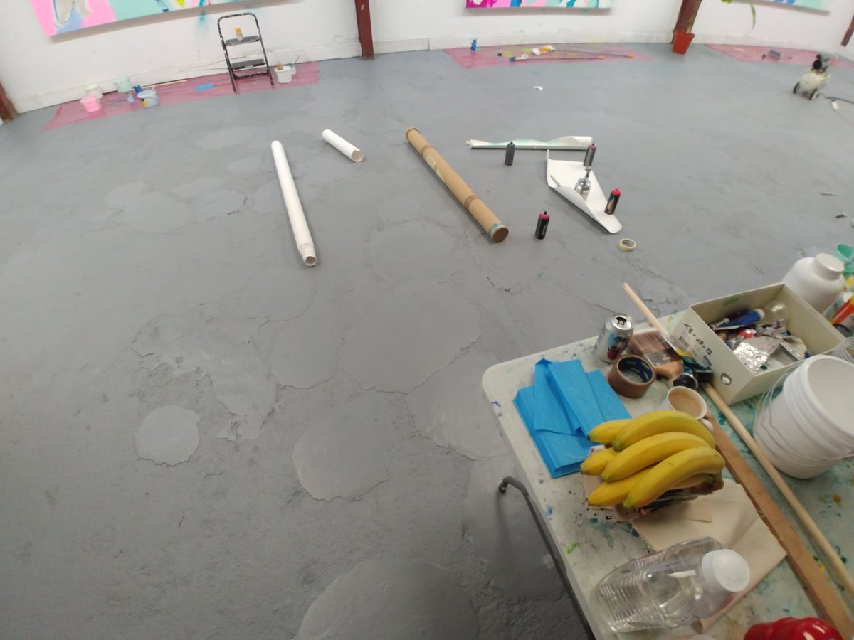 StudionAmeLei's tweet photo. Here is a little teaser of @timjfowler “POTASSIUM” 31st July 2020. #bigpainting #leicesterartist #leicesterart #studioname #gobigorgohome #timfowler https://t.co/dRGGAZjEkt