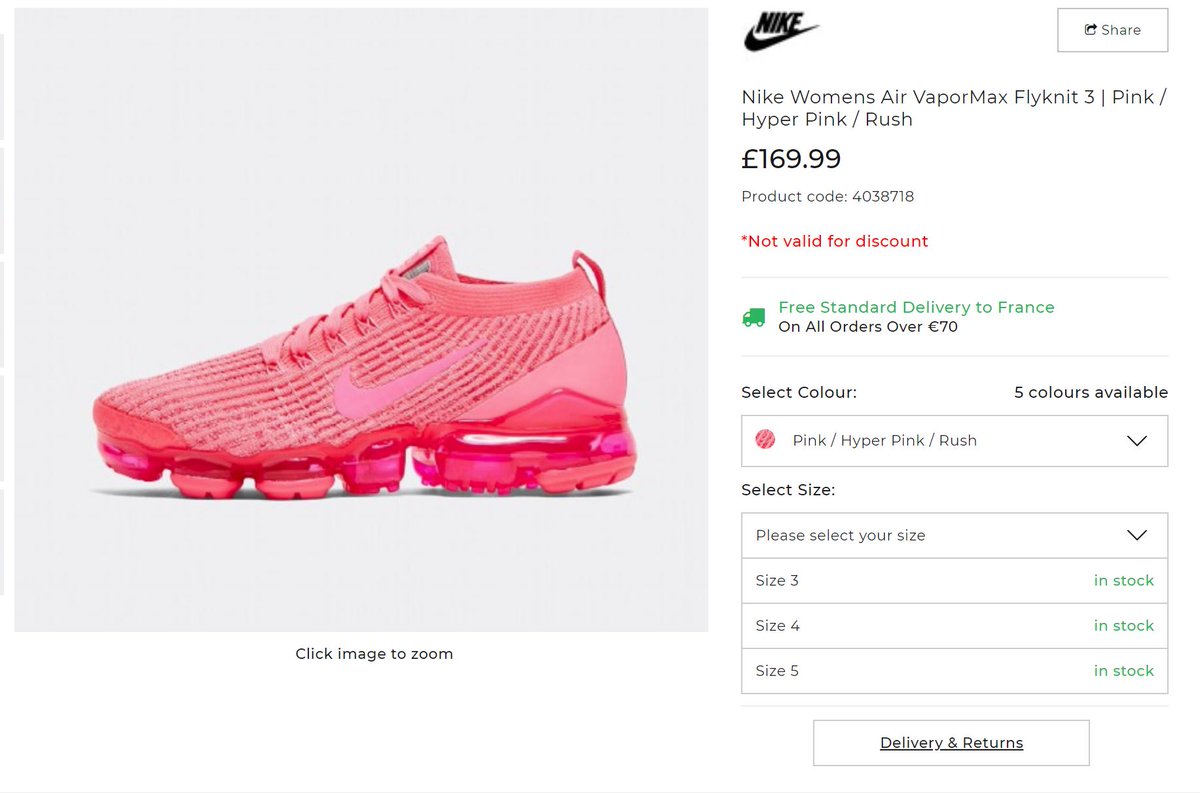 vapormax flyknit footasylum