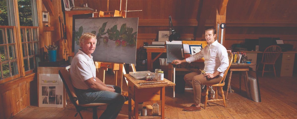 gregmort's tweet photo. The @islandinstitute #IslandJournal #2020 #magazine featured @JonMortStudio and me #pinting in our #PortClyde #Maine #studio preparing for #OpenStudio #JonMort '#BeginAgain' #OpenStudio2020 by #appointment (207-372-8658) #SocialDistancing August 1st -16th https://t.co/NRZLeRLN9d