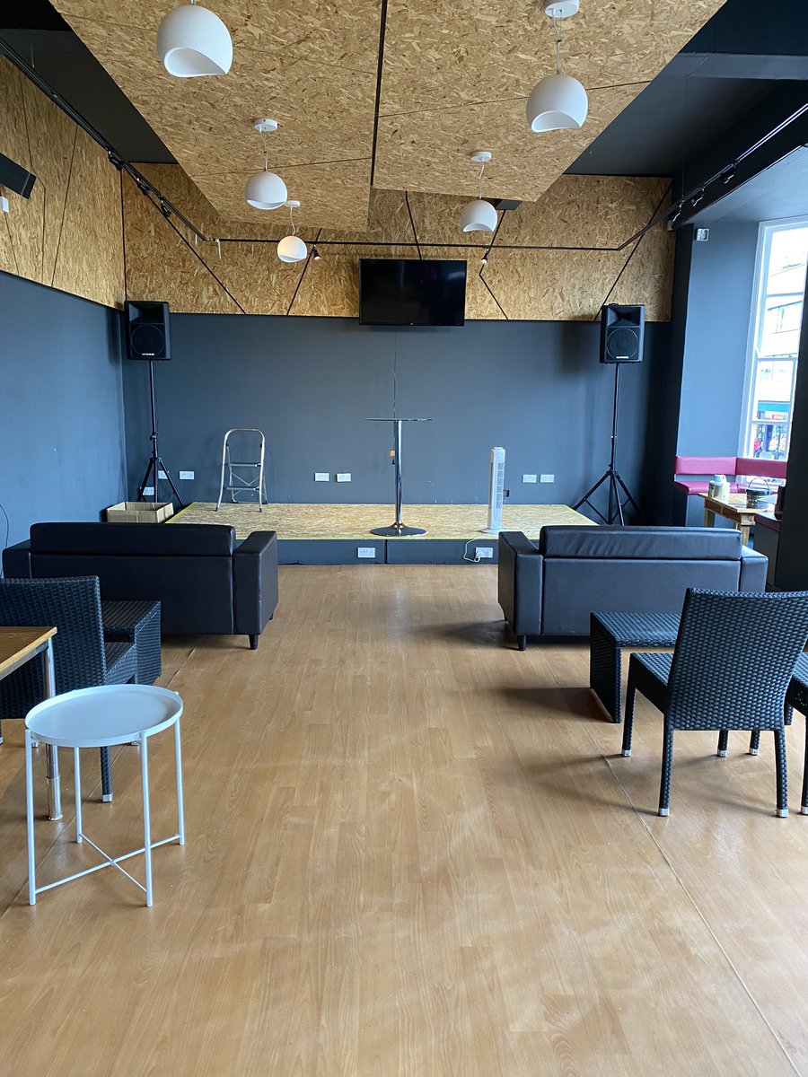 CalvaryStirling's tweet photo. Making progress at the new church location. We are getting very excited for our first service there August 2nd. As you can see we have plenty of room to social distance, consider coming out to join us! #stirlingchurch #stirling #stirlingarcade #cfstirling https://t.co/SpAtOBq88D