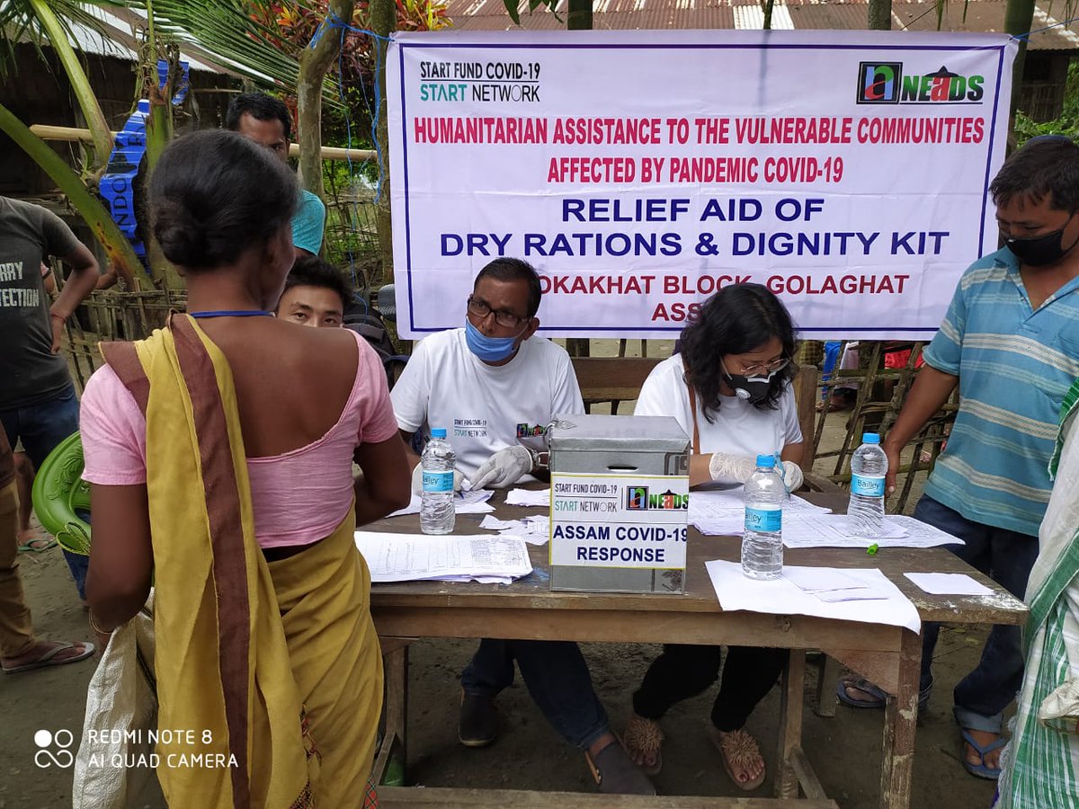 neadsjorhat's tweet photo. Our early action continued in responding to the pandemic situation in times of flood so that affected people are better prepared in the face of such unprecedented crisis.
#NEADS #Assam #ResponseToPandemic #StartNetwork #FightAgainstCoronavirus #AssamFlood2020
@StartNetwork https://t.co/KULERfZO6S