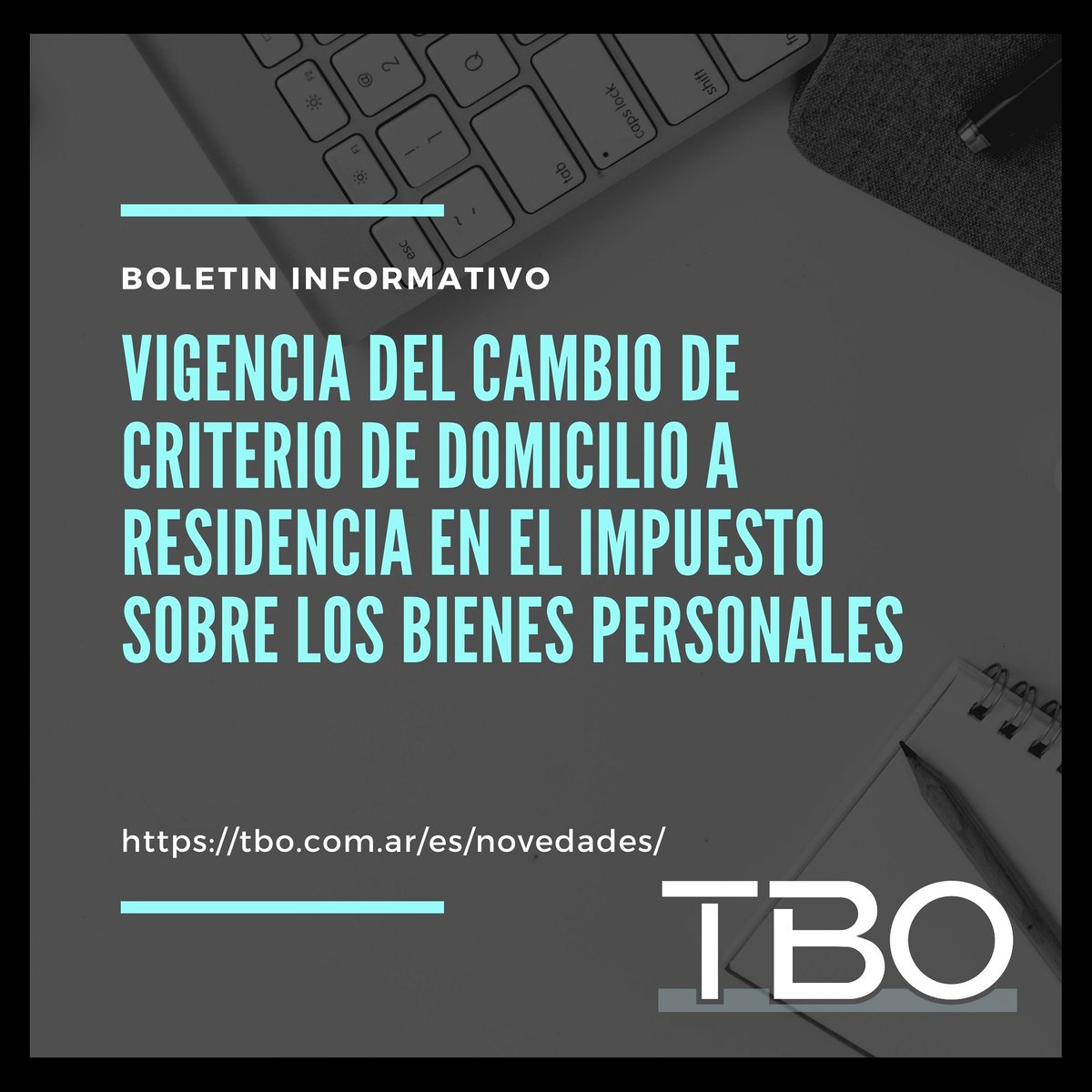 estudtbo's tweet photo. VIGENCIA DEL CAMBIO DE CRITERIO DE DOMICILIO A RESIDENCIA EN EL IMPUESTO SOBRE LOS BIENES PERSONALES

La info completa en https://t.co/I58QsNe3Fl

#AFIP #novedades #impuestos https://t.co/PYVRM0bDbi