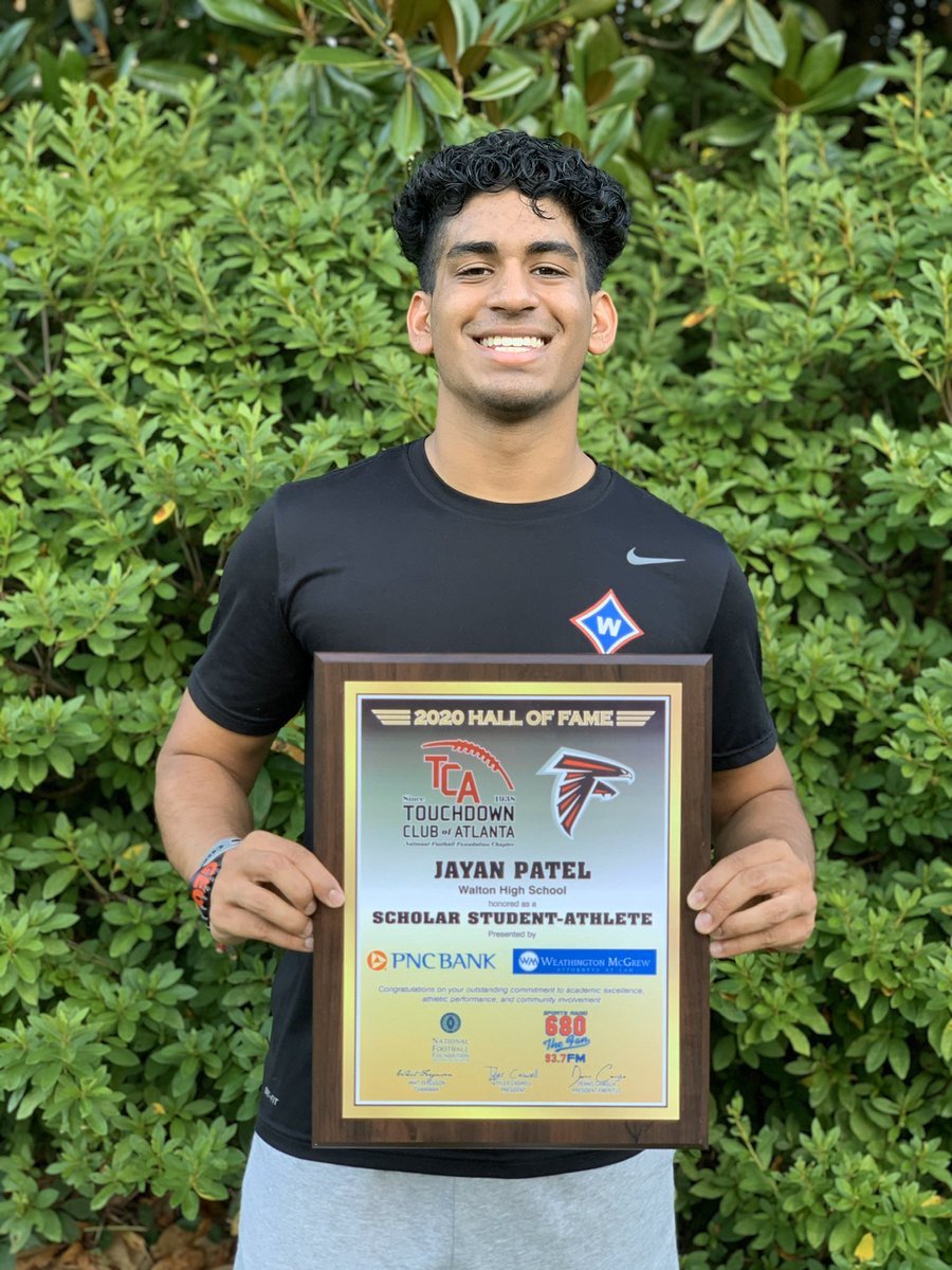 Jayan_Patel2's tweet photo. THANK YOU to the @Atl_TD_Club for recognizing my work &amp; dedication on &amp; off the field as a student athlete over the past 4 years. I am honored to receive this scholarship. https://t.co/WnuCVIUxkz