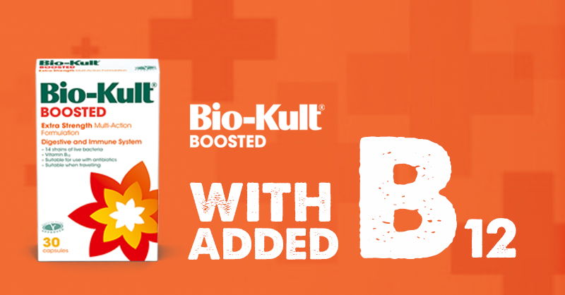 ScopeHealthcare's tweet photo. For those following a vegetarian lifestyle, advanced in age or have digestive problems, a higher intake of vitamin B12 may be a requirement. Bio-Kult Boosted provides 100% of your daily recommended intake of B12. #guthealth #healthygut #vitb12 #vitaminb12 #vegetarian #digestion https://t.co/SHAs1cRw4b