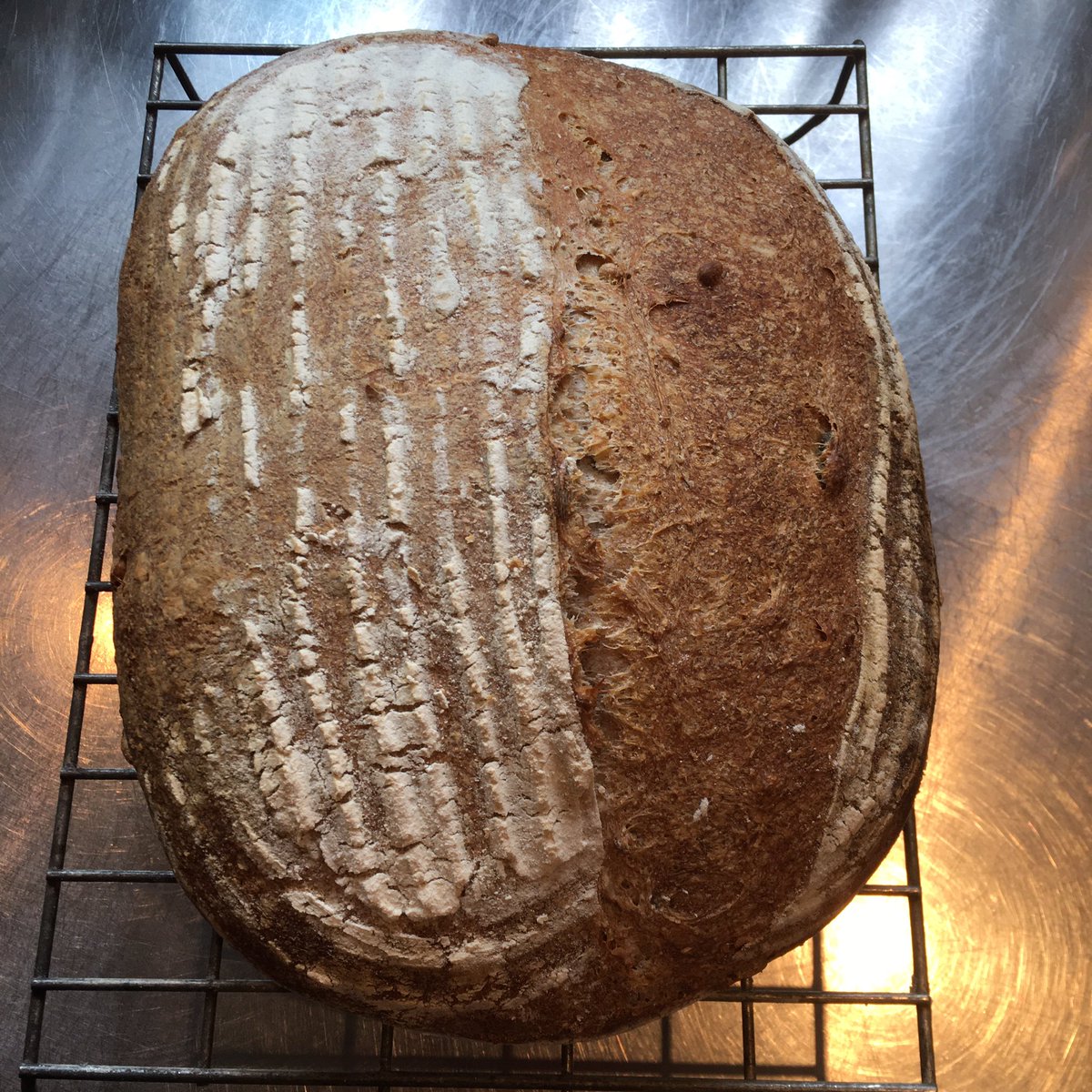 Grandslam77's tweet image. Thus afternoon’s multi seed sourdough #sourdough #multiseed #bread #homebaking #mybread