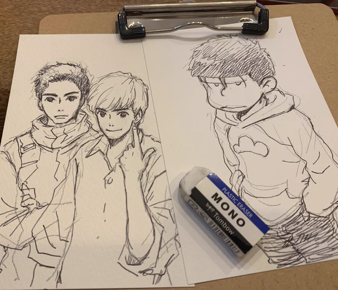遅くなりましたがリクエスト描き始めてます✨
ハガキサイズなのでちょっと小さいです? 