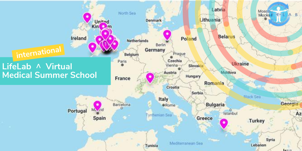LifelabSoton's tweet photo. We've gone international! Students attending our #LifeLabvirtualmedschool are signing in from across the globe including #Espagne #Germany #Italy and #Turkey Great to see young people across the globe accessing our virtual programme 🌍👍 https://t.co/csSLid0L6W