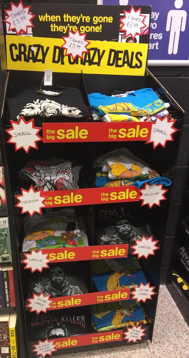 We’ve got #tshirts on a #CrazyDeal why not pop by and check out our selection #HMV #BurtonOnTrent @ShoppingOctagon