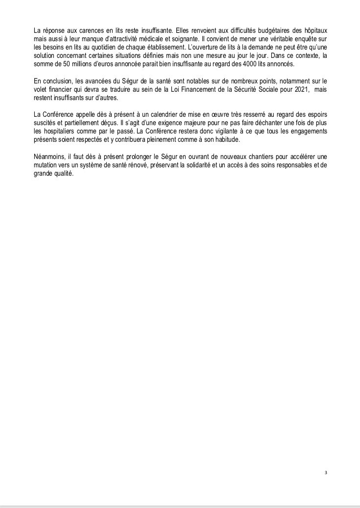 ConfPCMECH's tweet photo. [CP] Un #SégurDeLaSanté indispensable mais malheureusement insuffisant https://t.co/gMSn9XdPZi