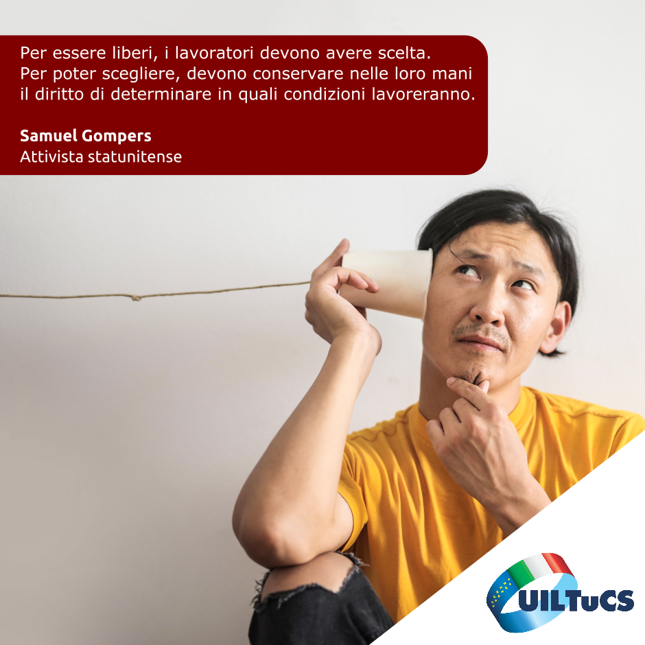 uiltucs's tweet photo. #UILTuCSQuote del #27luglio con la #citazione sul #lavoro di Samuel #Gompers https://t.co/kXF7xmSeDr