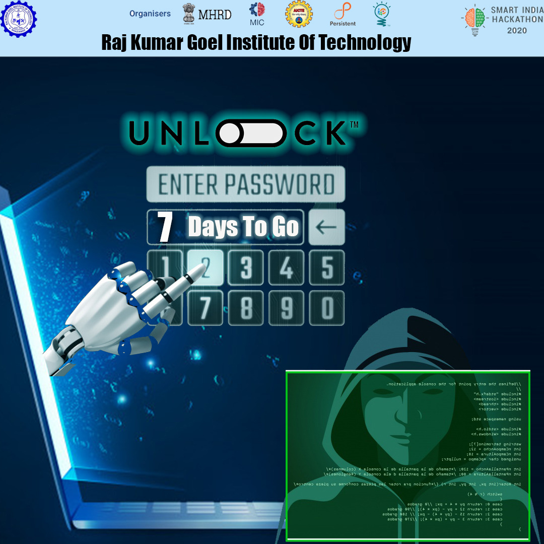 rkgit_'s tweet photo. Smart India Hackathon has always been a most awaited event throughout the year
#7_days_to_go
#RKGIT_nodal_centre
#SIH_2020 #RKGIT_nodal_center #SIH_2020
@Persistentsys @intel @SumaSoftPvtLtd @DDNational @awscloud @mhrd_innovation @AKTU_Lucknow @AICTE_INDIA @CiscoDevNet @i4CIndia https://t.co/hmarYAJD6z