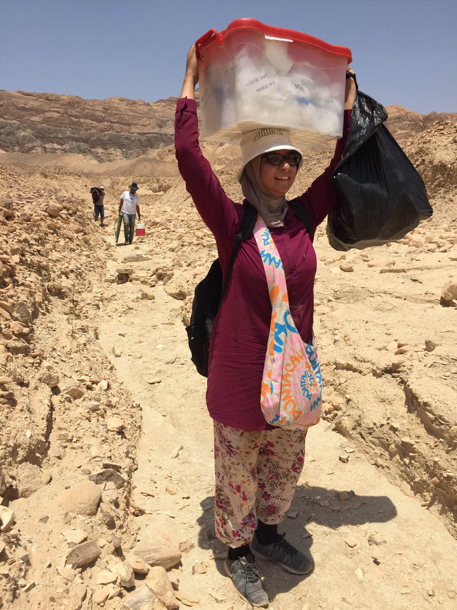 heshamsallam's tweet photo. Sanaa El Sayed, one of very few female vertebrate #paleontologists in the #MiddleEast #WomenInSTEM #womeninscience #MUVP #Egypt https://t.co/OqzBgQbUsk